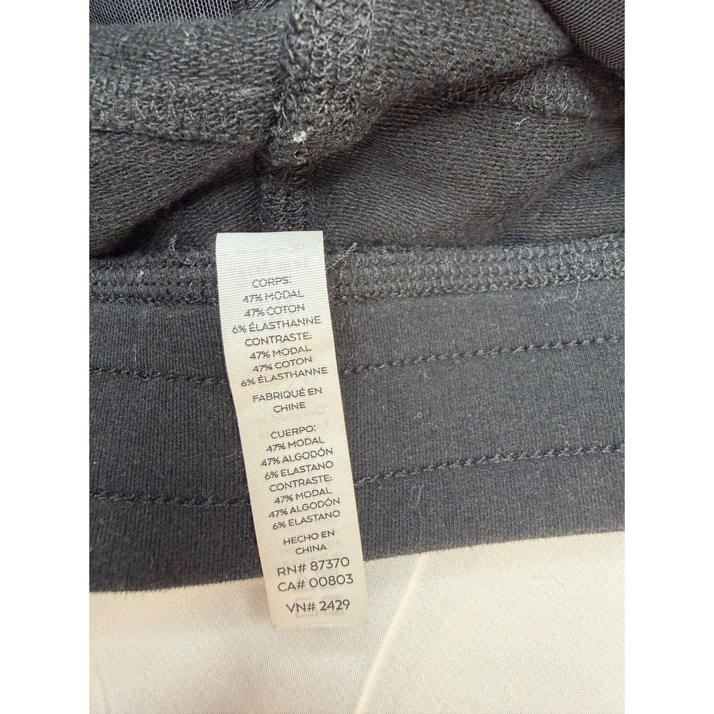 Alo Yoga Moto Jogger Pants Womens XS Black Ribbed Zip Pockets Drawstring Lounge - Picture 8 of 12